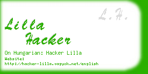 lilla hacker business card